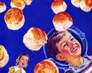 Biscuits and Child in Space Helmet
