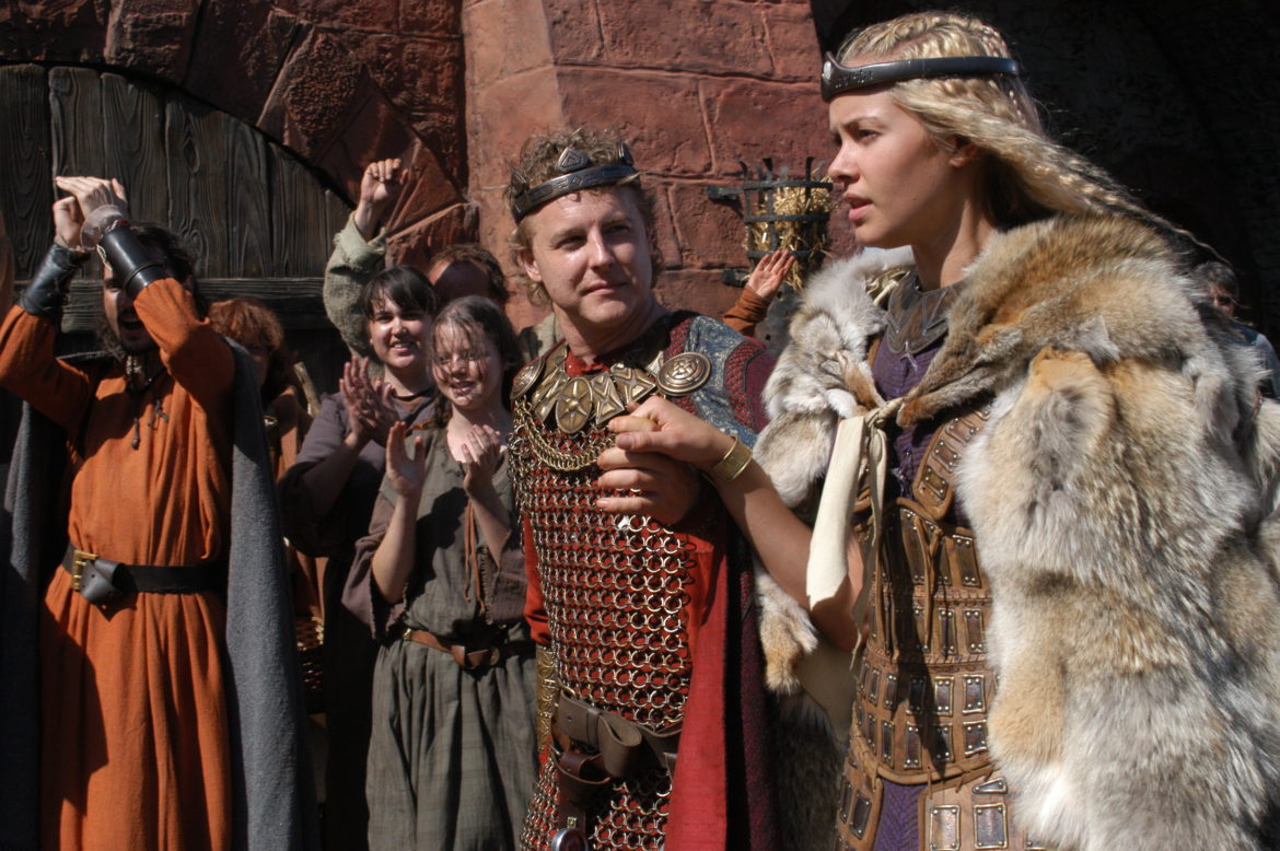 King Gunther and Queen Brunnhild: Sam West and Kristanna Loken