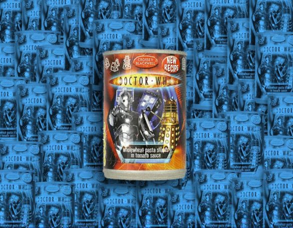 Can of Dr. Who Pasta Shapes