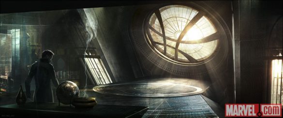 Concept art of the Sanctum Sanctorum