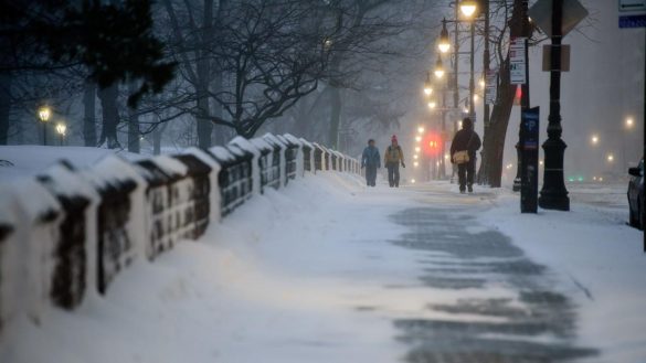 Central Park in the snow