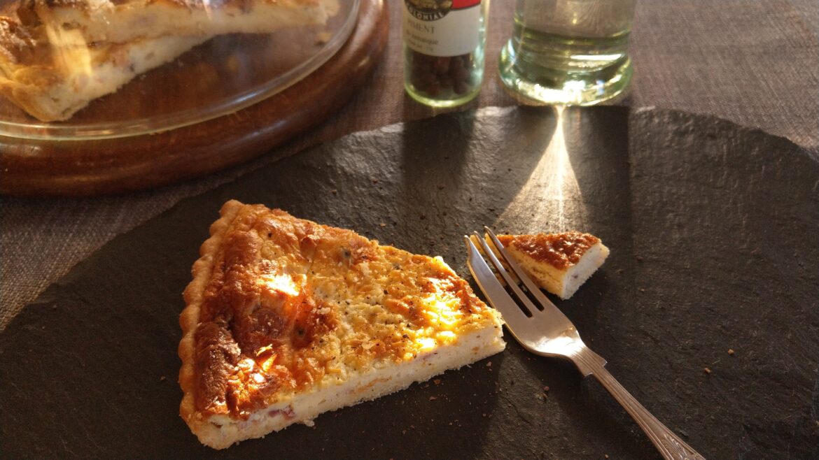 Quiche Lorraine )and a sunbeam)