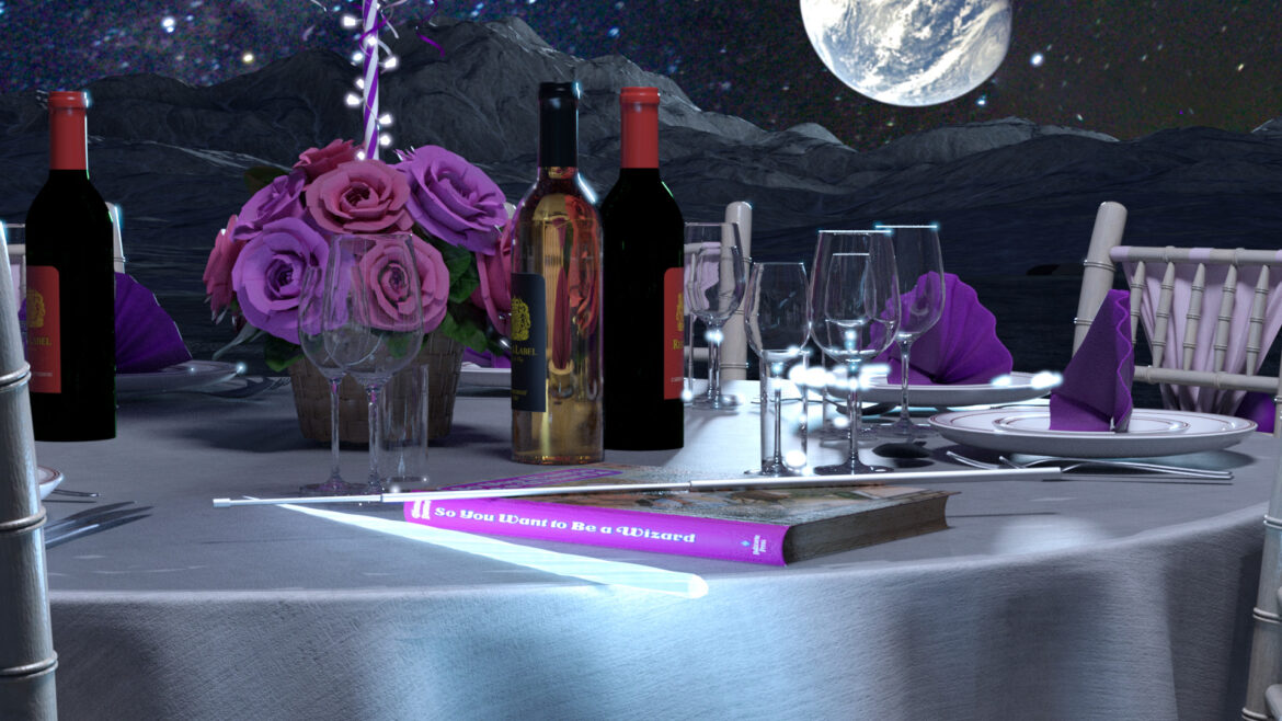 For the Young Wizards series's 40th birthday: a party on the Moon