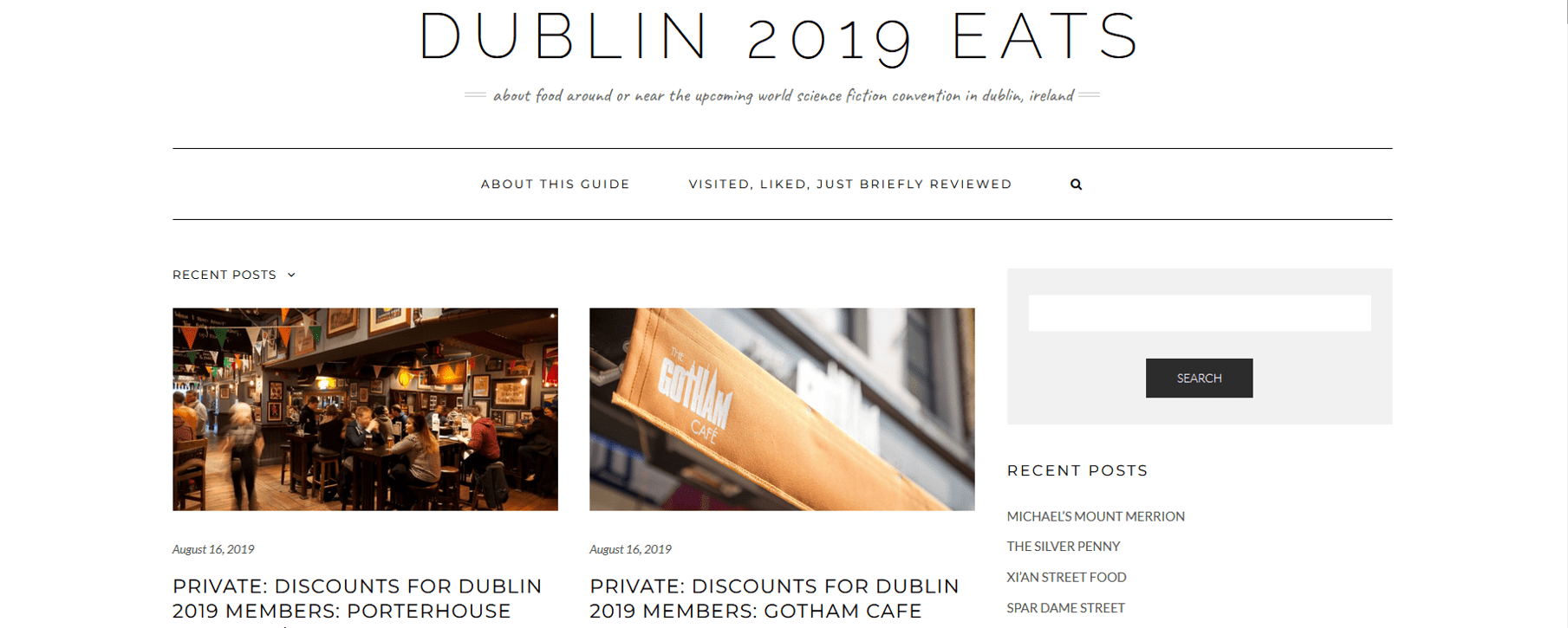 Dublin2019 Eats header