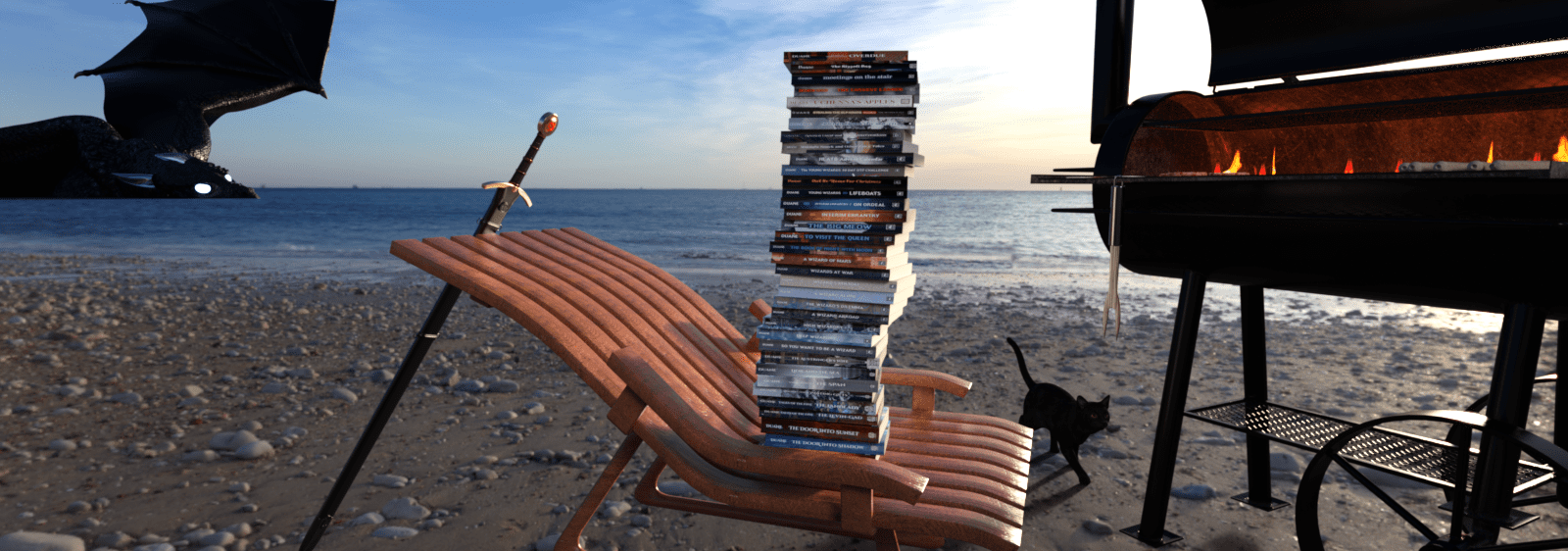 Books on the beach